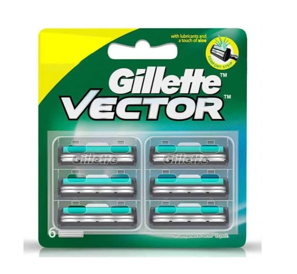 gillette vector+ cartridge 6pcs
