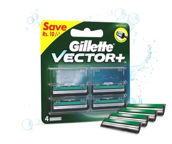 gillette vector+cartridge 4pcs