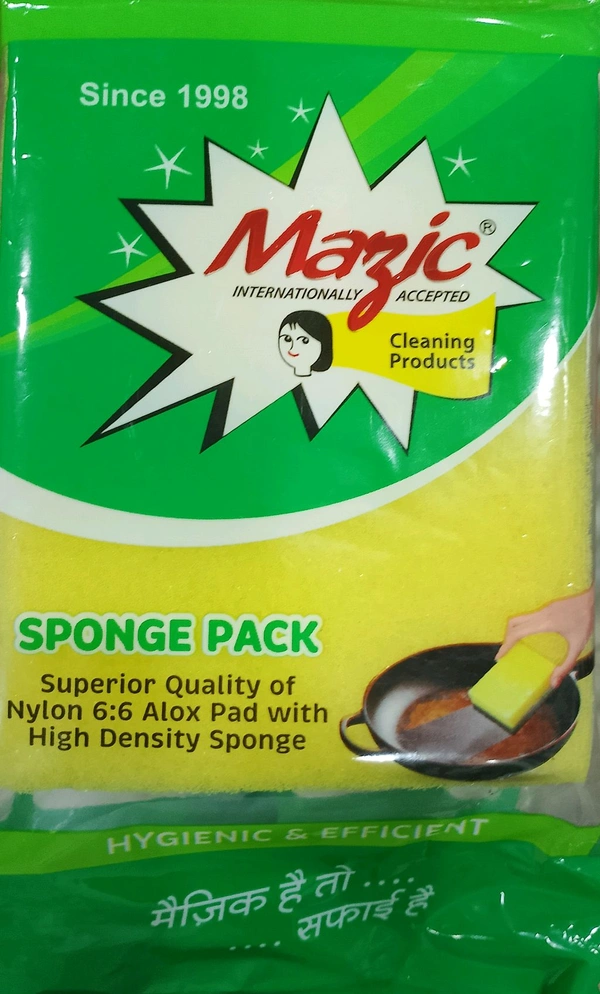 Mazic scrub pad with foam