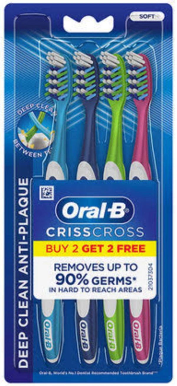Oral B Soft Criss Cross Buy 2get 2free Brush