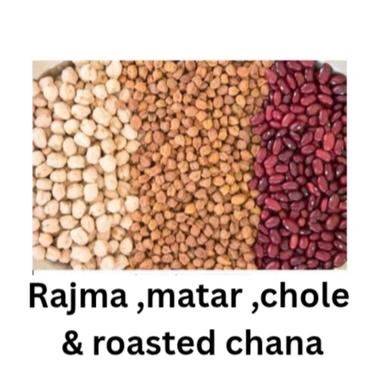 Rajma Matar Chole Roasted Chana