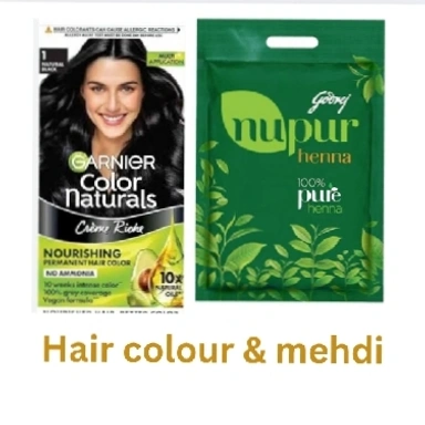 Hair Colour  And Mehdi