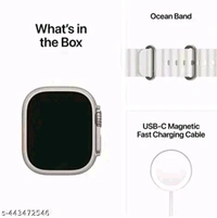 T800 Ultra Big Smart watch With 2.09" (49mm) HD Display  - Blaze Orange, Free Size