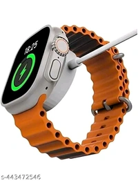 T800 Ultra Big Smart watch With 2.09" (49mm) HD Display  - Blaze Orange, Free Size