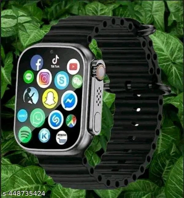 T800 Ultra Big Smart watch With 2.09" (49mm) HD Display  - Black, Free Size