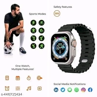T800 Ultra Big Smart watch With 2.09" (49mm) HD Display  - Black, Free Size
