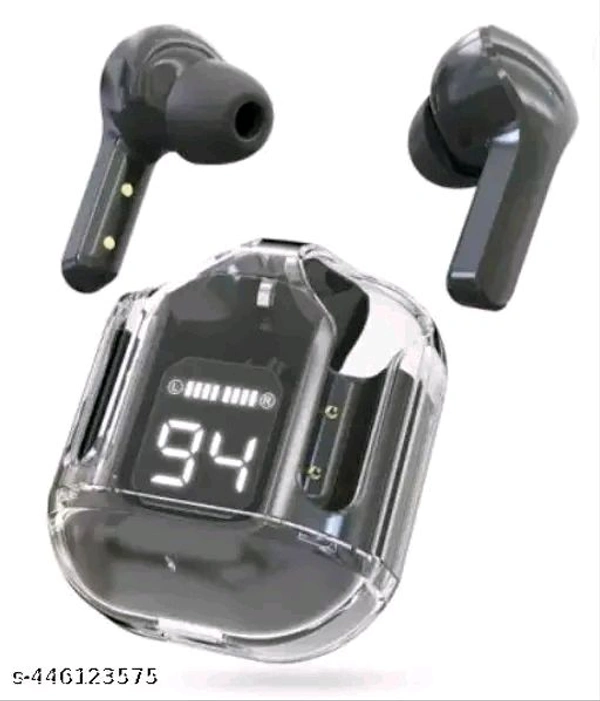 ULTRAPOD Ultrapod Earpod True Wireless Bluetooth Headphone, TWS earphone, earphone, Best Quality Wireless Bluetooth Headphones & Earphones, 36 Hrs Playtime, 10mm HD Drivers, Sweat Proof (JAVA) - Black, Free size