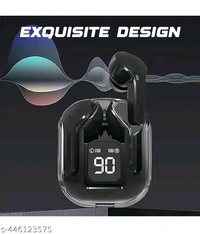 ULTRAPOD Ultrapod Earpod True Wireless Bluetooth Headphone, TWS earphone, earphone, Best Quality Wireless Bluetooth Headphones & Earphones, 36 Hrs Playtime, 10mm HD Drivers, Sweat Proof (JAVA) - Black, Free size