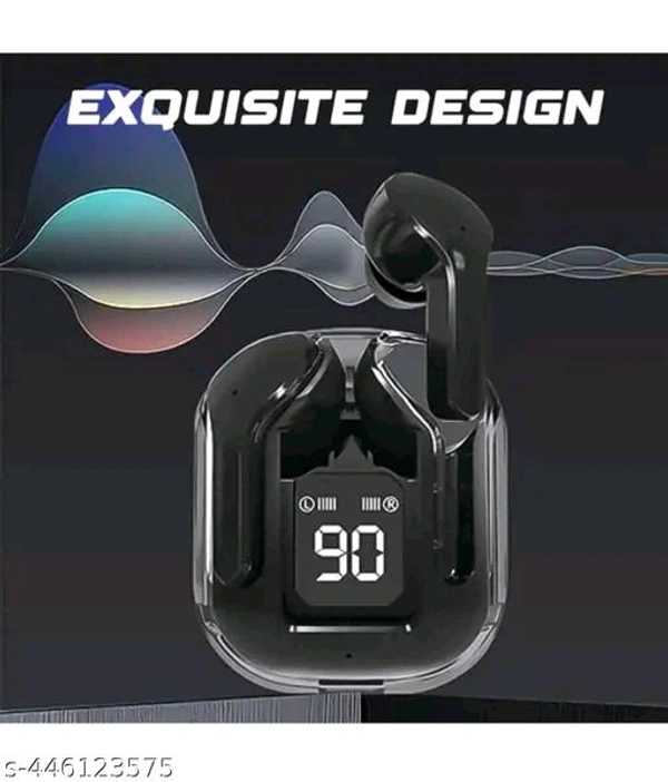 ULTRAPOD Ultrapod Earpod True Wireless Bluetooth Headphone, TWS earphone, earphone, Best Quality Wireless Bluetooth Headphones & Earphones, 36 Hrs Playtime, 10mm HD Drivers, Sweat Proof (JAVA) - Black, Free size