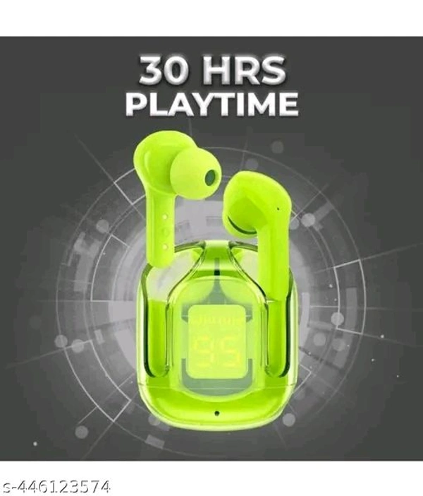 ULTRAPOD Ultrapod Earpod True Wireless Bluetooth Headphone, TWS earphone, earphone, Best Quality Wireless Bluetooth Headphones & Earphones, 36 Hrs Playtime, 10mm HD Drivers, Sweat Proof (JAVA) - Lime, Free size