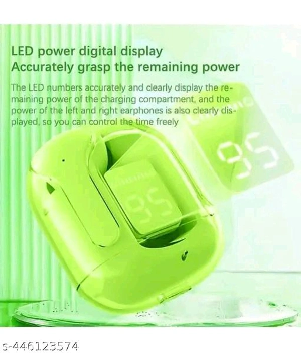 ULTRAPOD Ultrapod Earpod True Wireless Bluetooth Headphone, TWS earphone, earphone, Best Quality Wireless Bluetooth Headphones & Earphones, 36 Hrs Playtime, 10mm HD Drivers, Sweat Proof (JAVA) - Lime, Free size