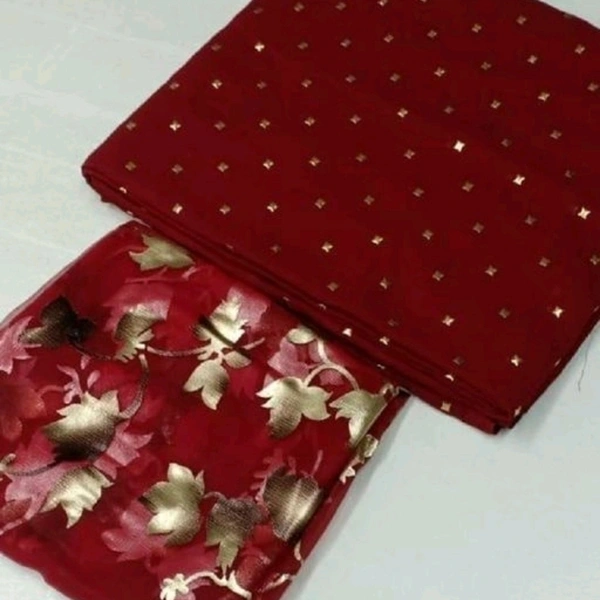 Alluring Chiffon Women Saree - Maroon, None