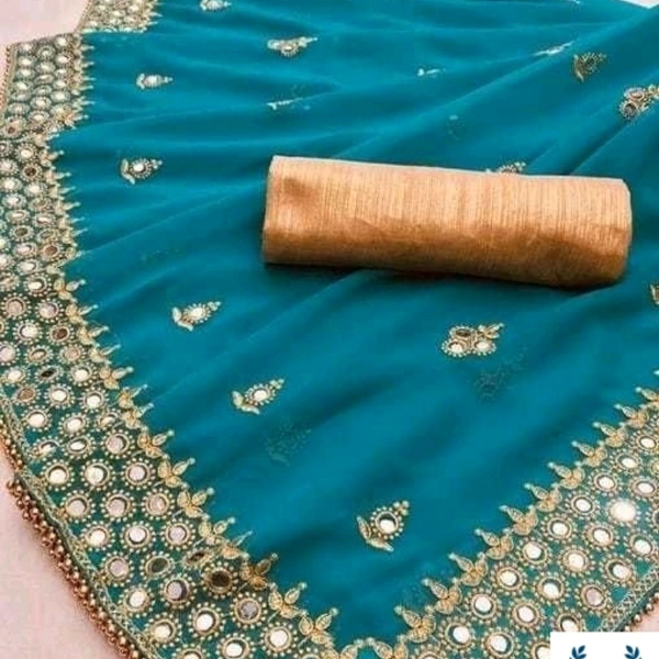 Trendy Fashionable Saree - Sapphire , None