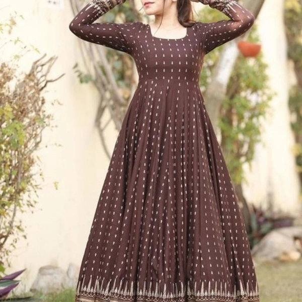 Beautiful Women's Rayon Kurti - Umber, XS