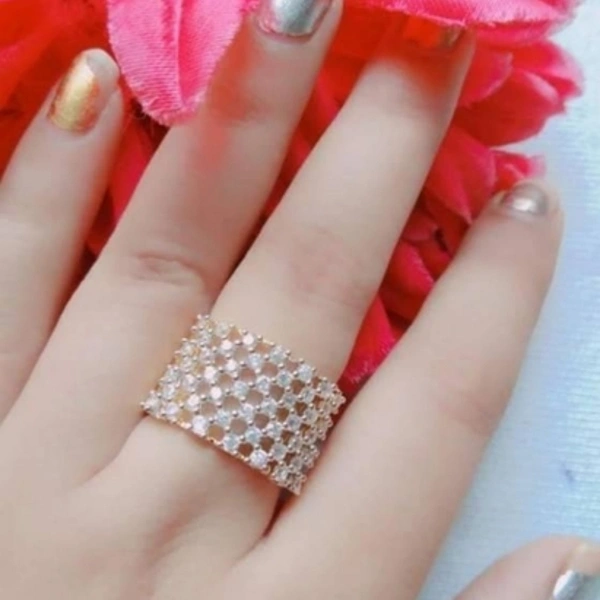 Designer American Diamond Finger Ring