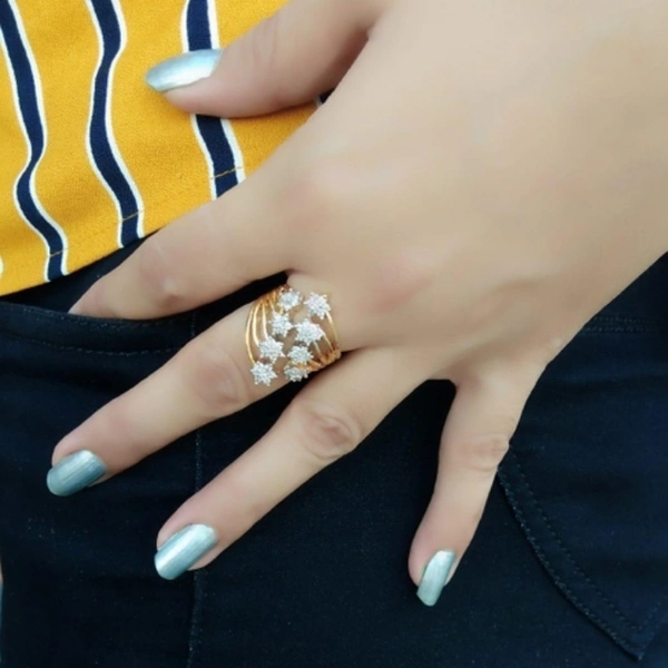 Designer American Diamond Finger Ring