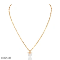 Vembley Mariposa Necklace  - White