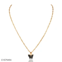 Vembley Mariposa Necklace  - Black 