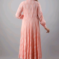 Women Anarkali Kurta - Salmon , XL