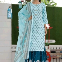 Adorable Kurti With Sharara And Dupatta  - 4XL