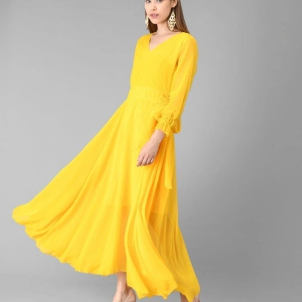 Verve Studio Solid Maxi Dress - L
