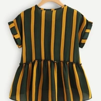 Women's Casual Half Sleeves Striped Top - XL