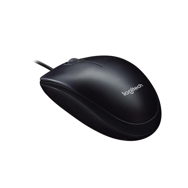LOGITECH M90 Wired USB Mouse, 1000 DPI Optical Tracking, Ambidextrous PC/Mac/Laptop - Black