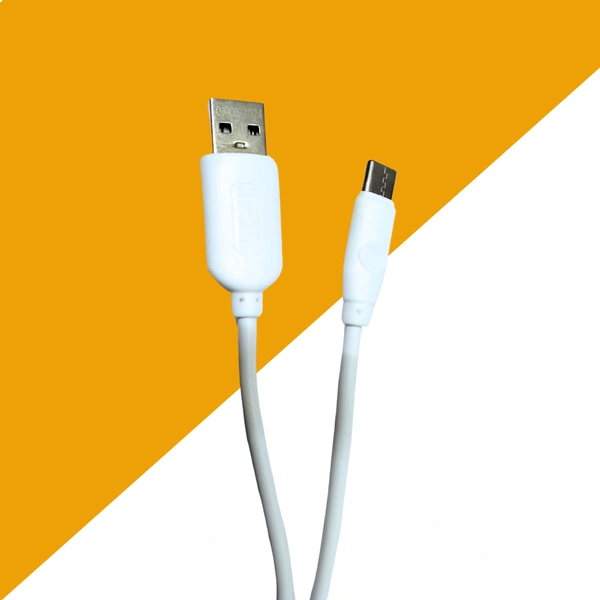 KPS 3 Amp 1m Type-C USB Cable for Smartphones, Tablets & Other Type-C Devices, High-Speed Data Sync, Quick Charge 3.0, KP-413, White