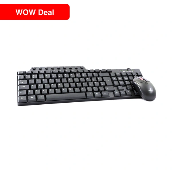ZEBRONICS ZEB-JUDWAA 555 USB Wired Mouse and Keyboard Combo for Computer/Laptop