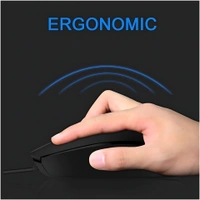 HP M10 Wired USB Mouse with 3 Buttons High Definition 1000DPI Optical Tracking and Ambidextrous Design