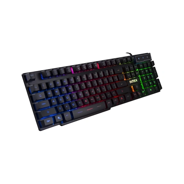 INTEX IT-KB334 Wired USB Gaming Keyboard and Mouse Combo for Computer/Laptop (Black)