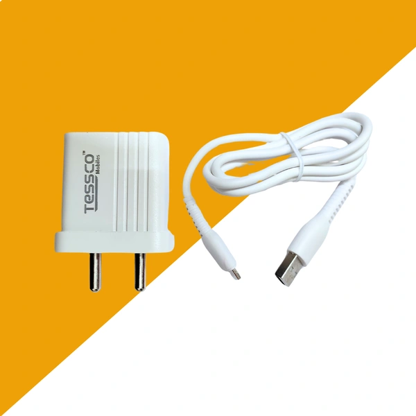 TESSCO 3.6 Amp Dual Micro USB Charger with Cable, Fast Charging Adapter, Micro Charging Support, Universal Compatible with Smartphones, White