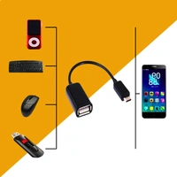 Type C OTG Adapter, Type C to Type A, High-Speed Data Transfer, Durable Design, Compact and Portable, Black