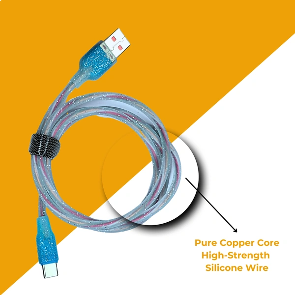DLXX 65W Fast Charging 1m Silicone & Colorful Micro USB Data Cable for Smartphones, Tablets & Other Micro USB Devices, High-Speed Charging, DC-2999