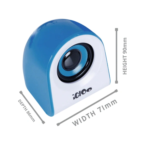 ZEBRONICS Zeb-Igloo Portable Wireless, Auxiliary, USB Laptop/Desktop Speaker (Black, 2.0 Channel)