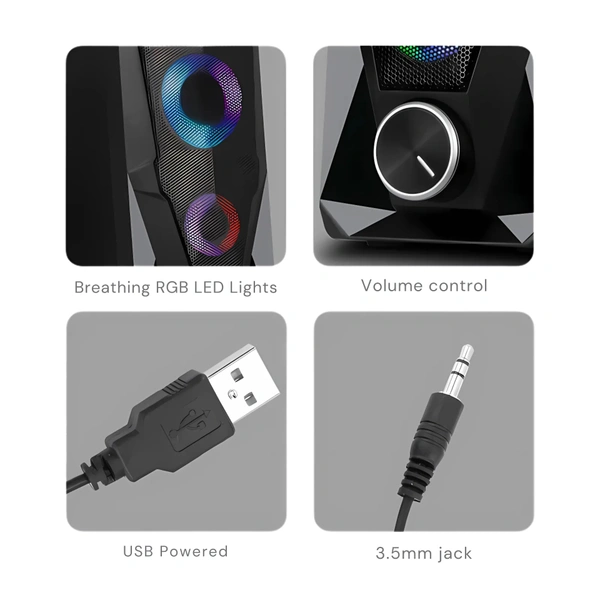 ZEBRONICS Zeb-Warrior 2.0 Multimedia Speaker With Aux Connectivity,USB Powered And Volume Control