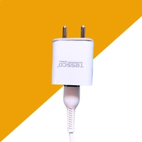 TESSCO 2.6  Amp Single USB Charger with Micro USB Cable, Fast Charging Adapter, Universal Compatibility for All Smartphones, BC-206 PRO, White