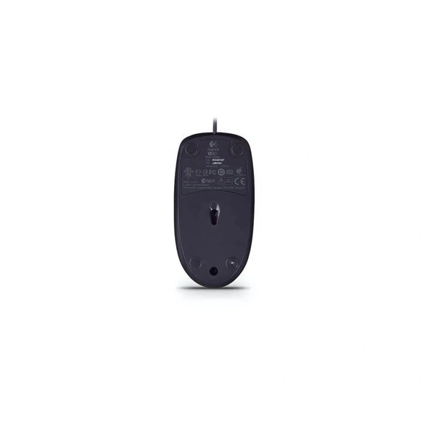 LOGITECH M90 Wired USB Mouse, 1000 DPI Optical Tracking, Ambidextrous PC/Mac/Laptop - Black