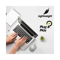 ZEBRONICS ZEB-AKO Wireless Mouse, 2.4GHz with USB Nano Receiver, High Precision Optical Tracking, 3 Buttons, Silent Clicks, Plug & Play, for PC/Mac/Laptop (Grey)