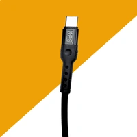 KPS 18W PD Fast Charging 1m Type-C to Type-C Data Cable for Smartphones, Tablets & Other Type-C Devices, Strong & Durable, KP-521, Black