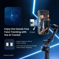 DIGITEK DSG-009F AI 3-Axis Wide-Angle Smartphone Gimbal - Portable, Foldable, and Feature-Rich Stabilizer
