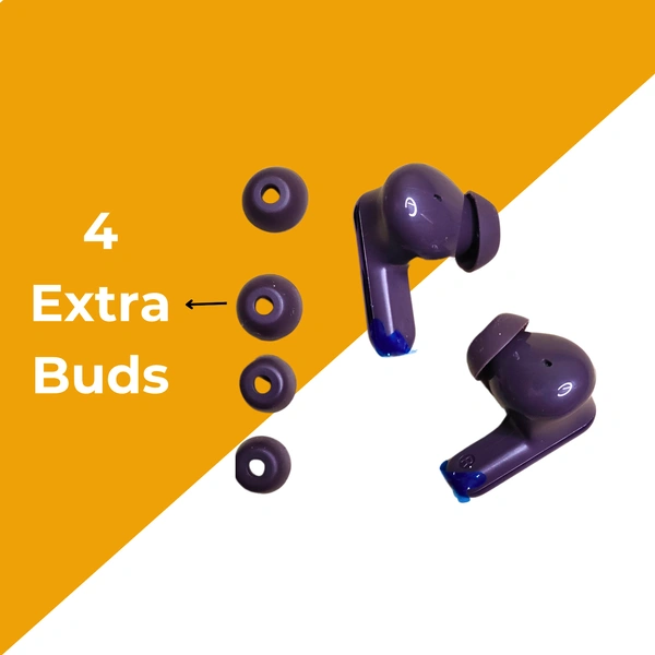 TESSCO IBUD-427 TWS Earbuds, Bluetooth 5.0, 30H Playback, 1000H Standby Time, HD Calls, Voice Assistant, Sweat & Water Resistant, Touch Control, 10m Range, Long Battery Life