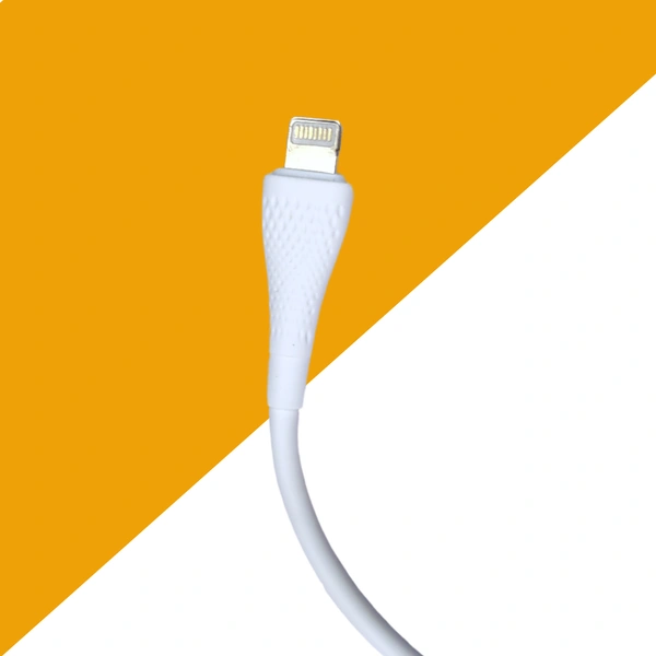  TESSCO 3.4 Amp Fast Charging 1m USB to Lightning Data Cable for iPhones & Other Lightning Devices, Strong & Durable, Faster Charging, GU-374, White