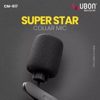 UBON Super Star CM-617 Wired Collar Microphone – Highly Sensitive Microphone, Intelligent Noise Reduction, Crystal Clear Voice, Accurate Connection, 3.5mm Connector
