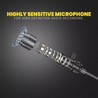 UBON Super Star CM-617 Wired Collar Microphone – Highly Sensitive Microphone, Intelligent Noise Reduction, Crystal Clear Voice, Accurate Connection, 3.5mm Connector