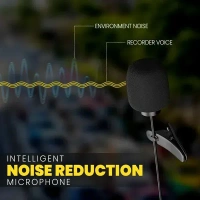 UBON Super Star CM-617 Wired Collar Microphone – Highly Sensitive Microphone, Intelligent Noise Reduction, Crystal Clear Voice, Accurate Connection, 3.5mm Connector
