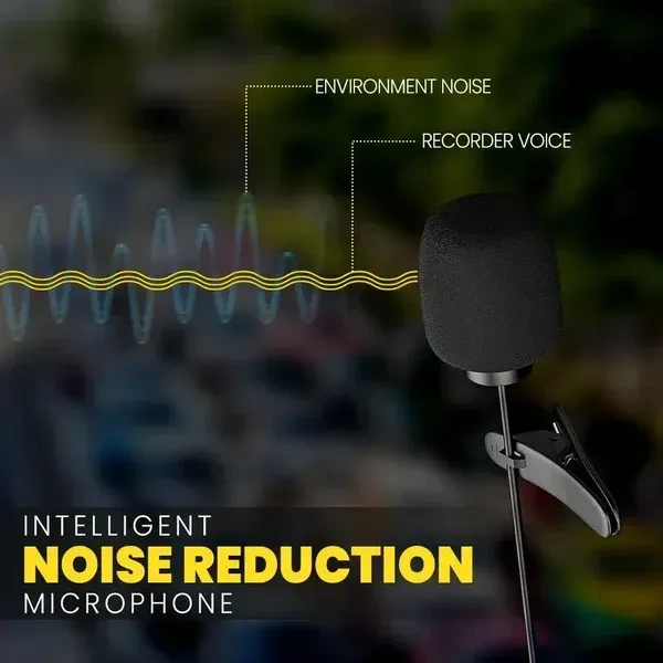 UBON Super Star CM-617 Wired Collar Microphone – Highly Sensitive Microphone, Intelligent Noise Reduction, Crystal Clear Voice, Accurate Connection, 3.5mm Connector