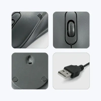 ZEBRONICS Zeb-Power+ Wired USB Optical Mouse with 1200 DPI and 3 Buttons