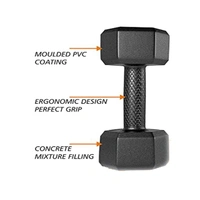 FITFLEX GEAR 1KG x 2 = 2KG PVC Dumbbell Set, 1 Pair Dumbbells, Hex Dumbbells Fixed Weight DumbbelName: PRO FIGHTER 1KG x 2 = 2KG PVC Dumbbell Set, 1 Pair Dumbbells, Hex Dumbbells Fixed Weight DumbbelMaterial