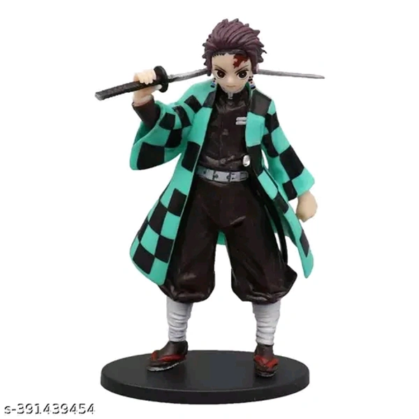 VGV Demon Slayer Action Figure Tanjiro Kamado Standing Height-17cm with great details and PVC materialName: Onitore Demon Slayer Action Figure Tanjiro Kamado Standing Height-17cm with great details and PVC materialCharacter: AnimalRecommended Age: 10+ YearsSoft Toys & Bobbleheads Size: 6 to 9.9 InchesNet Quantity (N): 1Immerse yourself in the world of demons and demon slayers w